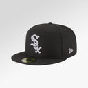 New Era Chicago White Sox Black and White Basic 59FIFTY Fitted Cap