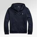 Polo Ralph Lauren Double-Knit Full-Zip Hoodie In Aviator Navy