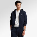 Polo Ralph Lauren Double-Knit Full-Zip Hoodie In Aviator Navy