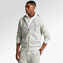Polo Ralph Lauren Double-Knit Full-Zip Hoodie In Grey Heather