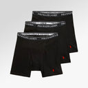 Polo Ralph Lauren Cotton Wicking Boxer Brief 3-Pack - Black