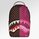 Sprayground Split Sip Pink Check DLXSV Backpack