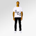 RTA Short Sleeve old English logo TEE (WHITE/BLACK)