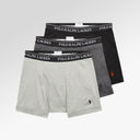 Polo Ralph Lauren Cotton Wicking Boxer Brief 3-Pack - Grey Assorted