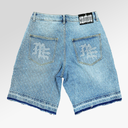 Mixed Emotions  Rhinestone Denim Shorts