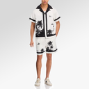 RTA Clyde Short Set White Palm Trees