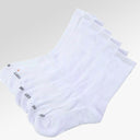 Rich Cotton Socks Crew (Long Socks) - In White