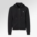 Polo Ralph Lauren Double-Knit Full-Zip Hoodie In Black