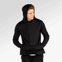 City Lab Side-Zip Pullover Hoodie, Performance Fleece In Black