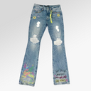 Cult Of Individuality Lenny Bootcut 603 Jeans in Finn Graffiti