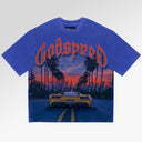 Godspeed Sunset Boulevard T-Shirt In Royal Blue