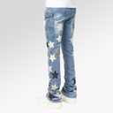 Guapi Aqua Blue Vintage Stars Denim