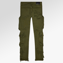 Valabasas "Cliff Jump" Olive Cargo Jeans