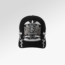 Birth Of A Royal Child Double Lion Embroidered Baseball Cap-BLK