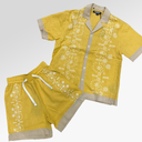 Valabasas "Milan" Short Set In Yellow