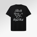 Birth Of A Royal Child Pearl Patchwork T-Shirt In Black