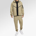 Nike Tech Men's Full-Zip Windrunner Suit In Olive Green