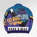Pelle Pelle 50 Years Of Hip Hop Jacket In Teal Blue