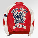Pelle Pelle Classic Soda Club Plush Jacket In Red