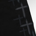 RTA Bryant Skinny Jean Black Cross Patches