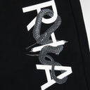 RTA Owen Sweatpants Black Snake Logo