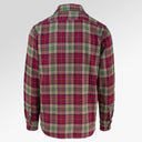 Schott Plaid Cotton Flannel Shirt In Burgundy