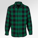 Schott Plaid Cotton Flannel Shirt In Green