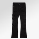 Valabasas "Expanse" Black Stacked Flare Jean