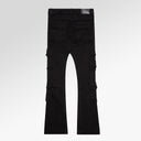 Valabasas "Expanse" Black Stacked Flare Jean