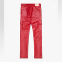 Valabasas "Citing" Red Skinny Leather Jean