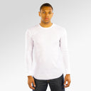 City Lab Waffle Fitted Thermal Crew Neck Shirt In White
