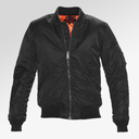 Schott Men's Nylon Flight Jacket In Black