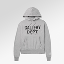 Gallery Dept. Logo-Print Appliquéd Cotton-Jersey Hoodie In Grey
