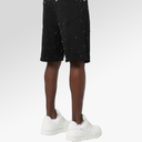 Guapi All Black Embellished Denim Shorts