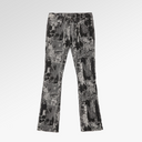 Cult Of Individuality Lenny Bootcut Jeans In Digi Black