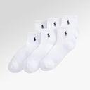 Polo Ralph Lauren Cotton-Blend Quarter-Crew Sock 6-Pack In White