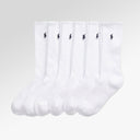 Polo Ralph Lauren Cotton-Blend Crew Sock 6-Pack In White