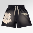 Retro Vert Cluster Patch Shorts Black
