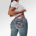 True Religion Becca Mid Rise Super T Bootcut Jean