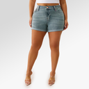 True Religion Plus Jennie ‘I Love True Religion’ Rolled Short