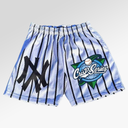 Crisp NYC Black Pinstripes Shorts