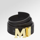 Mcm Claus M Reversible Belt 1.75" in Visetos - Black