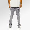 Valabasas Fargos Stacked Flare Jean in Grey Wash