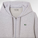 Lacoste Men's Classic Fit Mesh Panels Zip-Up Sweatshirt In Grey