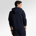 Polo Ralph Lauren Double-Knit Full-Zip Hoodie In Aviator Navy