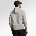 Polo Ralph Lauren Double-Knit Full-Zip Hoodie In Grey Heather