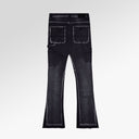 Valabasas The Carpenter Black Wash Stacked Flare Jean