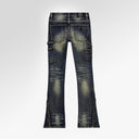 Valabasas Streamline Stacked Flare Jean in Light Blue Wash