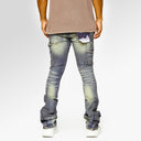 Valabasas Streamline Stacked Flare Jean in Light Blue Wash