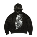 HotHeaded Riding Skull Hoodie In Black